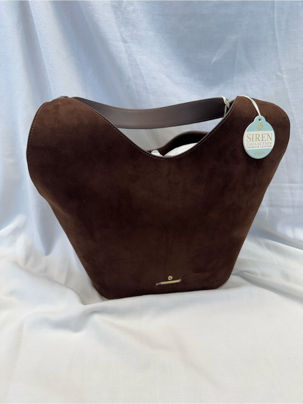 Spartina 449 Dark Brown Suede Hobo Shoulder Bag